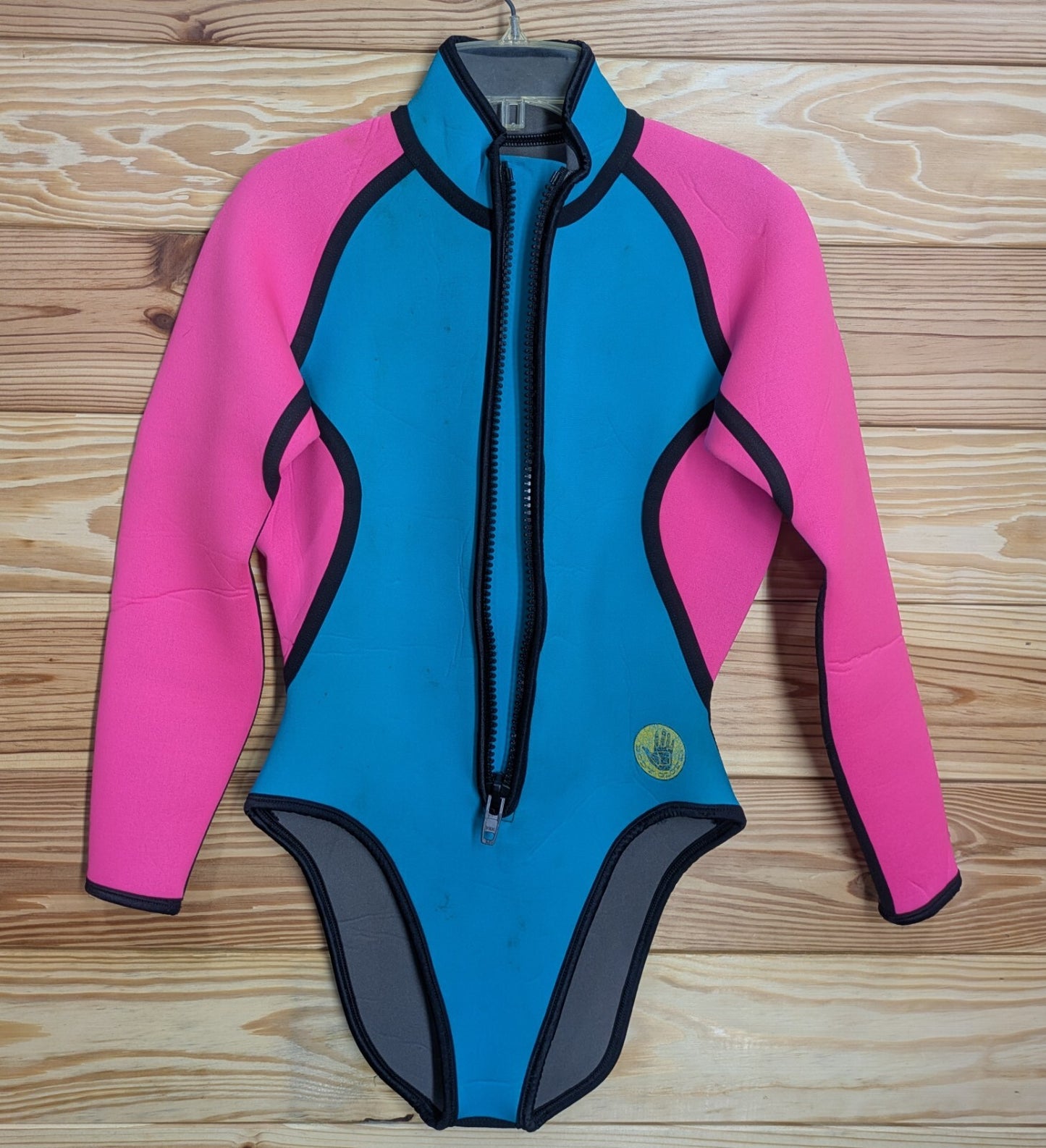 2 Piece Body Glove Farmer John Blue Pink Women's Full Wetsuit M 12 Scuba Dive5