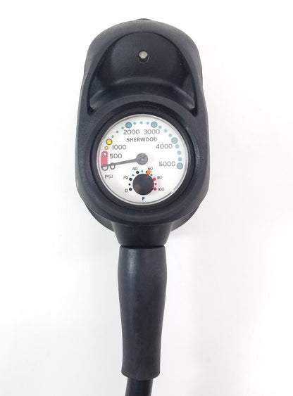 Sherwood Navigator 3 Gauge Scuba Dive Complete Console SPG, Depth, Compass6