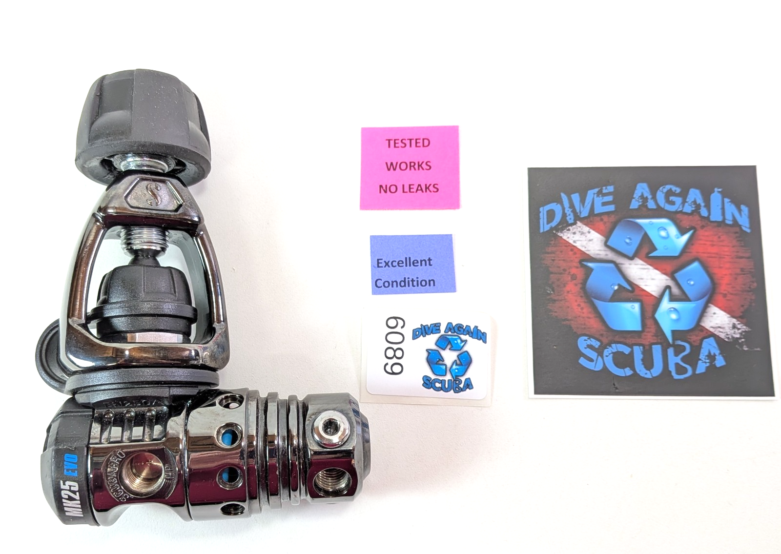 Scubapro MK25 EVO Carbon Black Yoke 1st First Stage Scuba Dive Regulator NICE++0