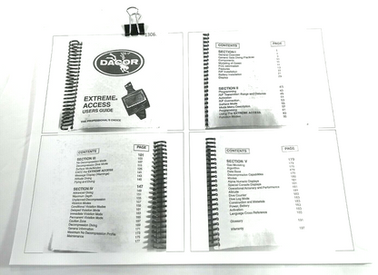Dacor Extreme Access Scuba Dive Computer Printed Manual  206 Pages1