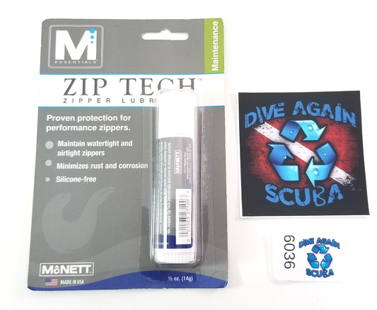 McNett M ESSENTIALS Zip Tech Zipper Lube Lubricant 14 gram Stick Scuba Dive Surf0