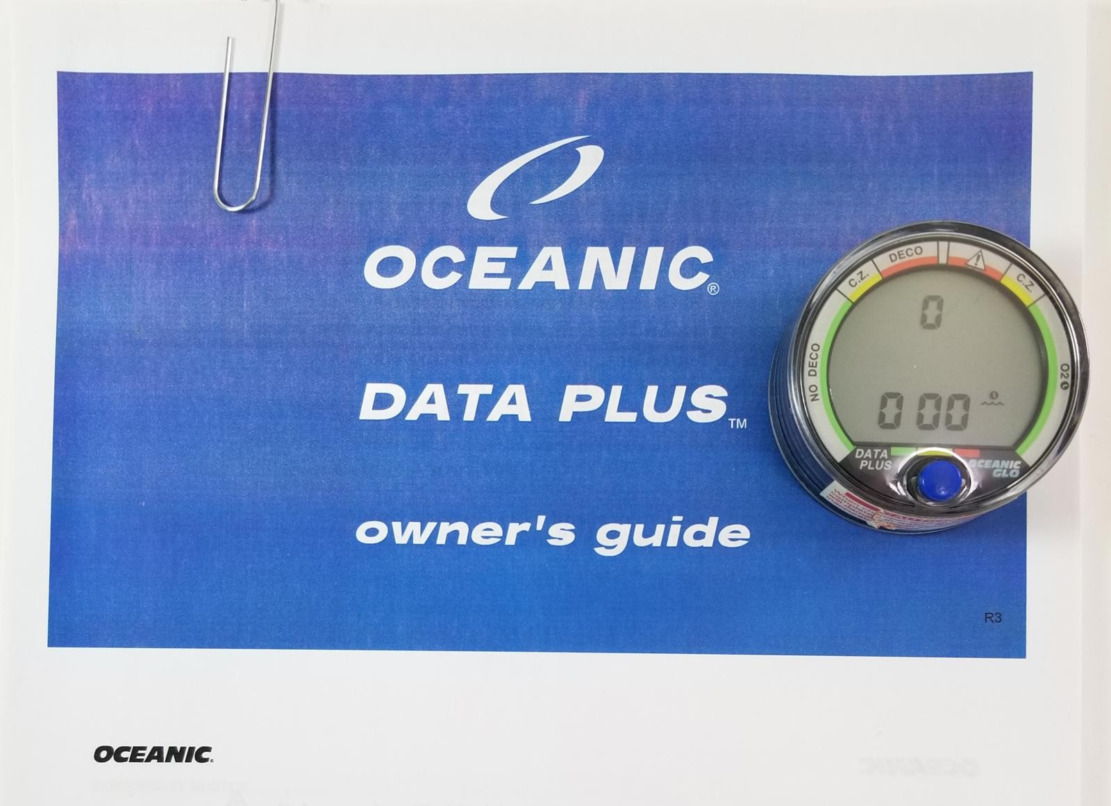 Oceanic Data Plus Air & Nitrox Puck Scuba Dive Computer + Manual EXCELLENT #58241
