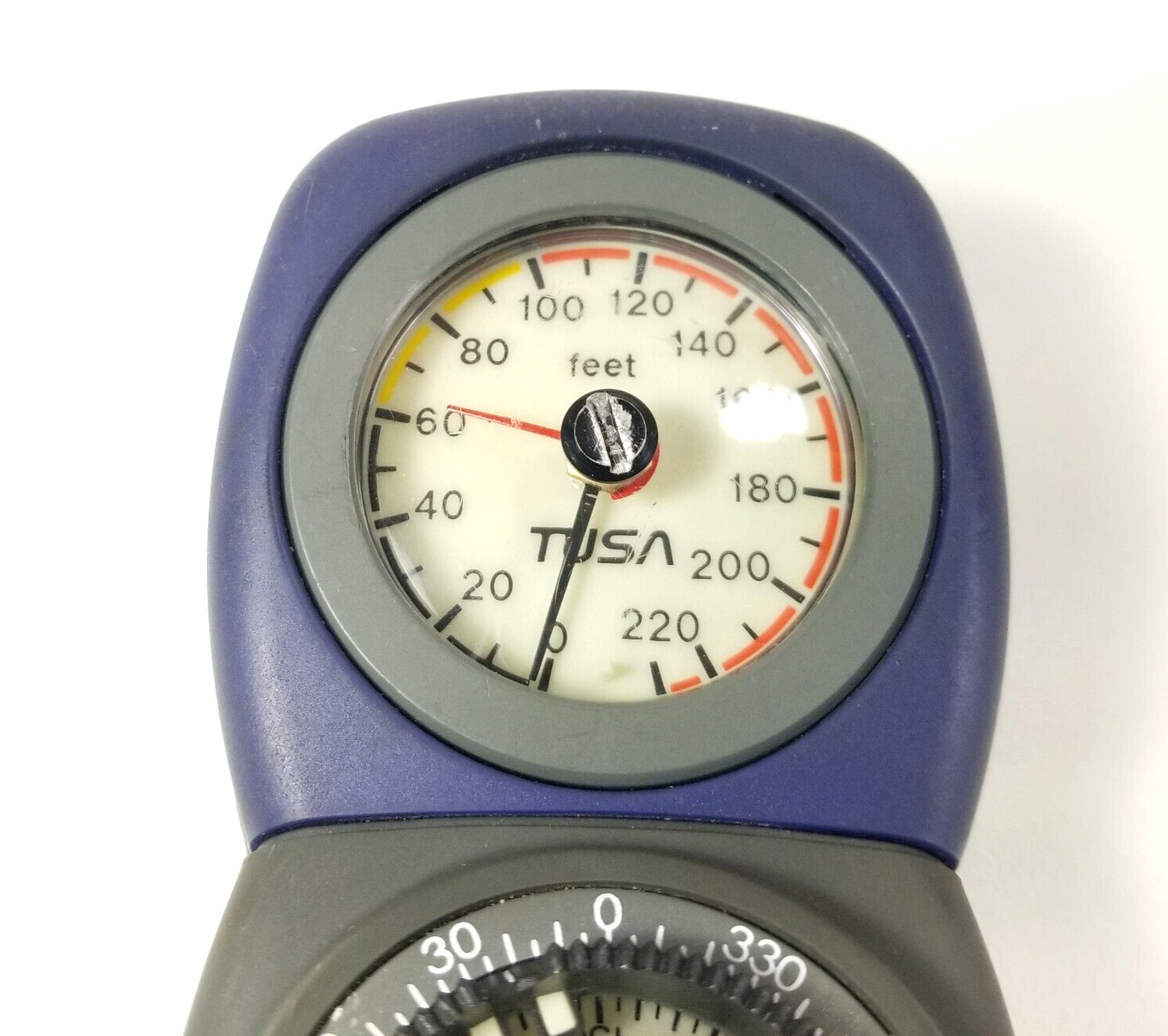 Tusa Scuba Dive 3 Gauge Complete Console Pressure SPG, Depth, Compass EXCELLENT!