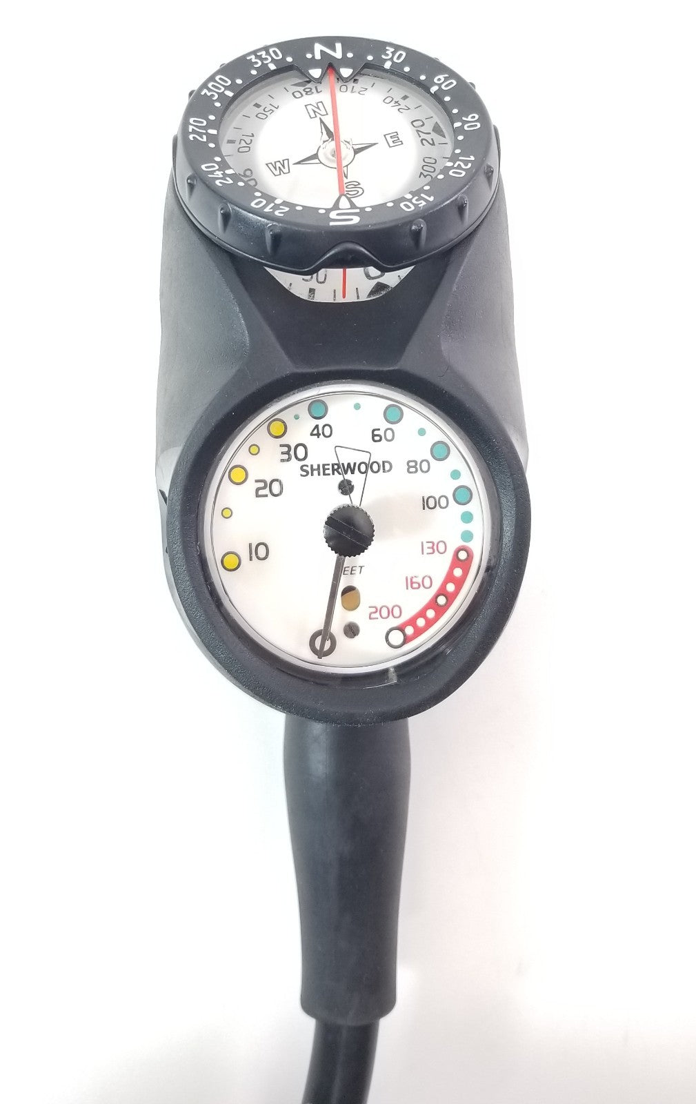 Sherwood Navigator 3 Gauge Scuba Dive Complete Console SPG, Depth, Compass4