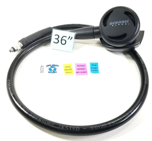 Oceanic Alpha 7 2nd Stage Regulator Scuba Dive NEW Purge Cover + Mouthpiece 42260