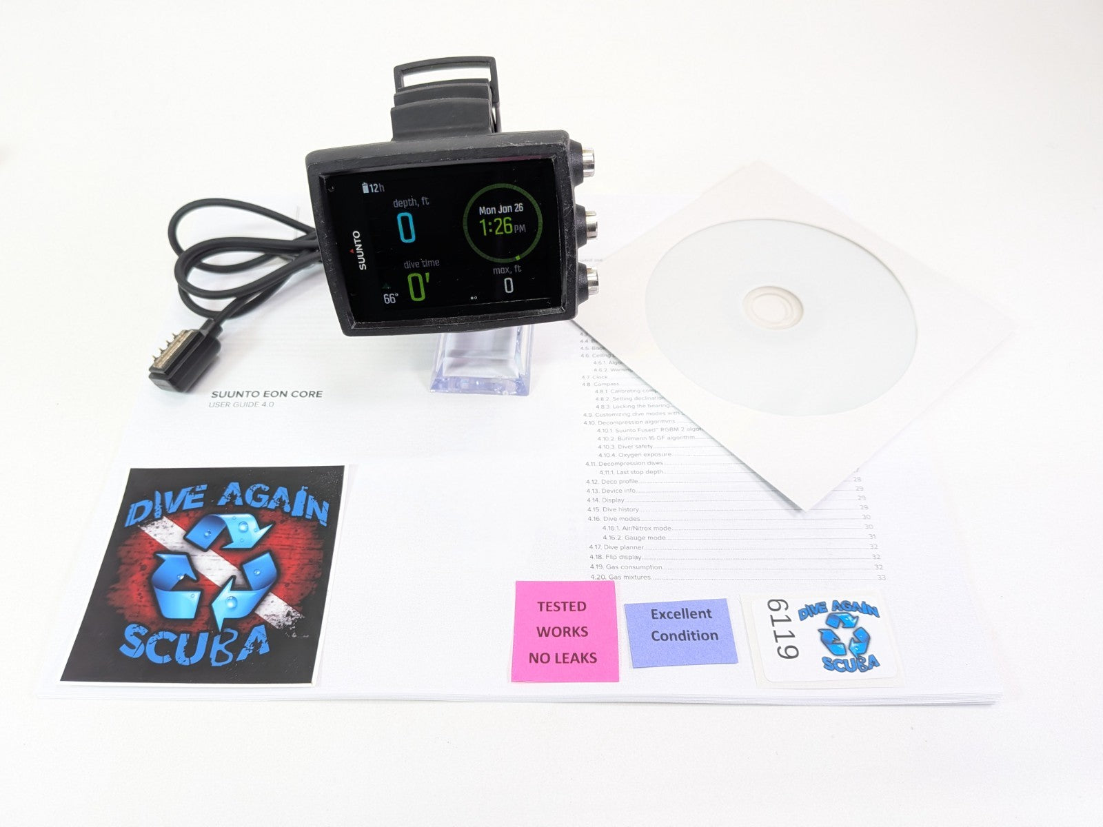 SUUNTO OLED Eon Core Scuba Dive Computer Wireless, Bluetooth, Digital Compass0