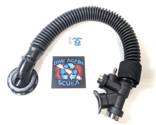 Power Inflator, Elbow Corrugated Hose Scuba Dive BCD for Aqualung & SeaQuest BCs0