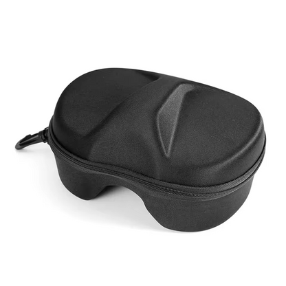 Padded Soft Snowmobile Goggles Zipper Case Storage Box Pouch + Clip2