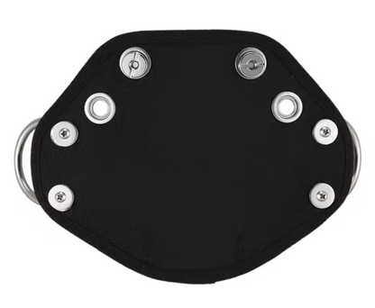 Scuba Dive BCD Butt Plate + Book Screws, Clip Loops Harness Board Sidemount Tech5