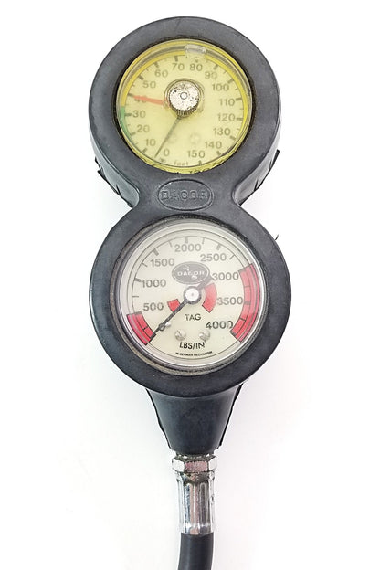 DACOR Scuba Navigator 3 Gauge Complete Console SPG, Depth, COMPASS         #59113