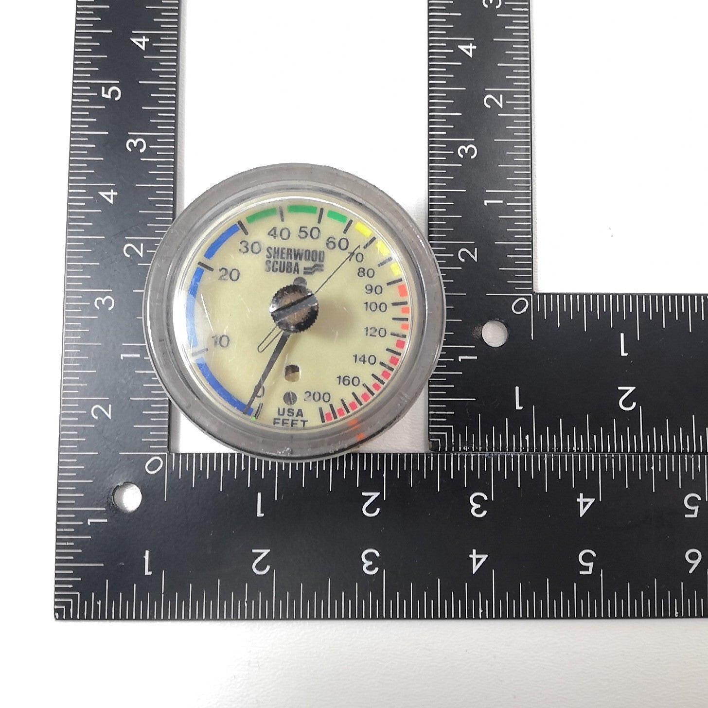 Sherwood 200ft Depth Gauge Puck Module Scuba Dive + Max Depth Gauge Genesis5