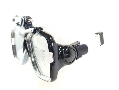 NEW Octomask Standard Scuba Diving Mask GoPro Hero Camera Mount Black / Clear