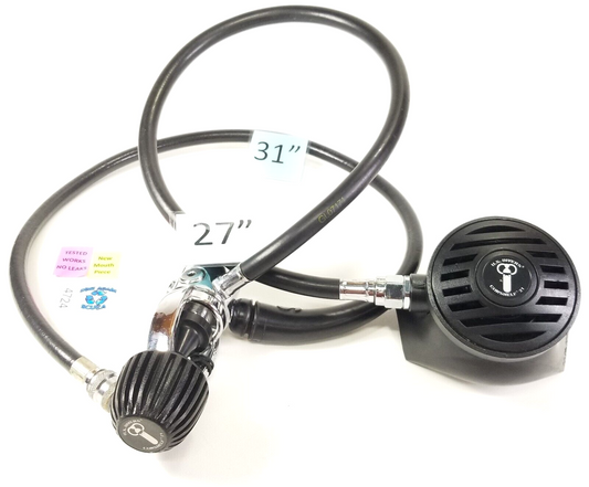 US Divers - Aqua Lung Conshelf 21 1st & 2nd Stage Scuba Dive Regulator Set Yoke0