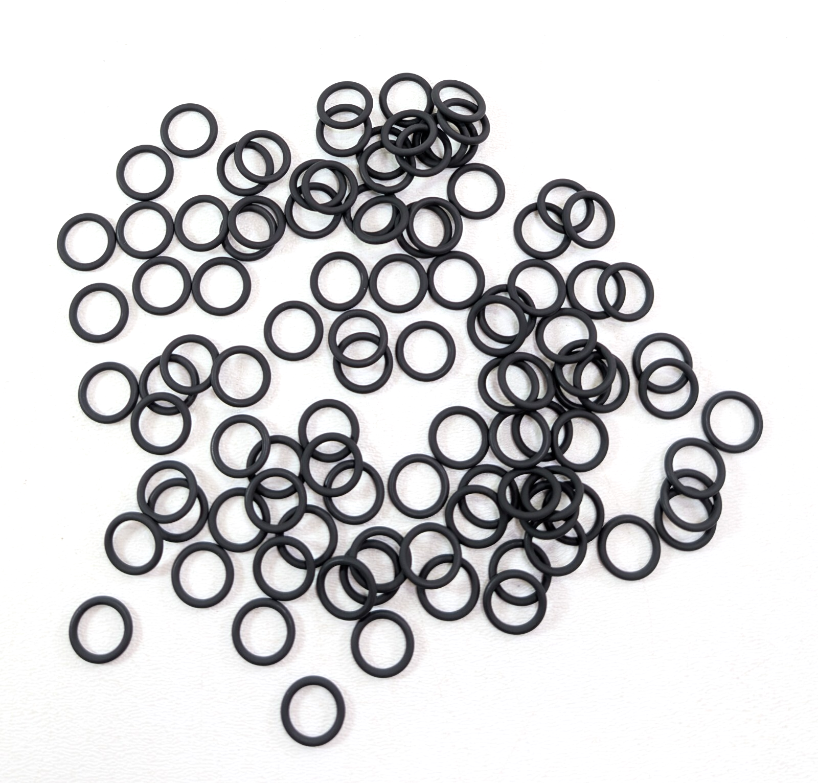 100X Viton O-Rings Seal 9.8mm ID, 1.9mm Cross Section Black 75 Durometer P-105
