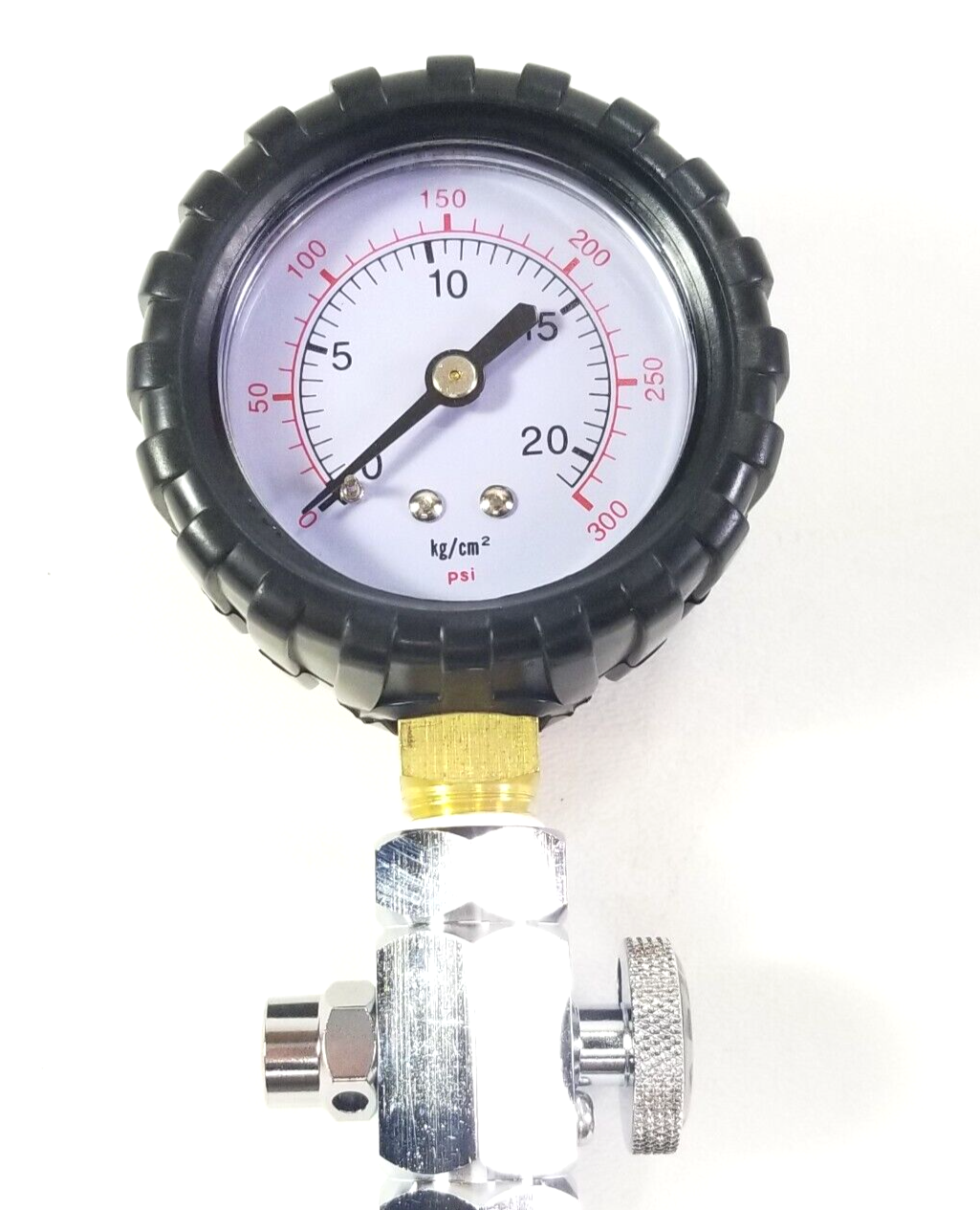 Intermediate Pressure Gauge Checker with Release Valve Scuba Dive Tank 300 PSI