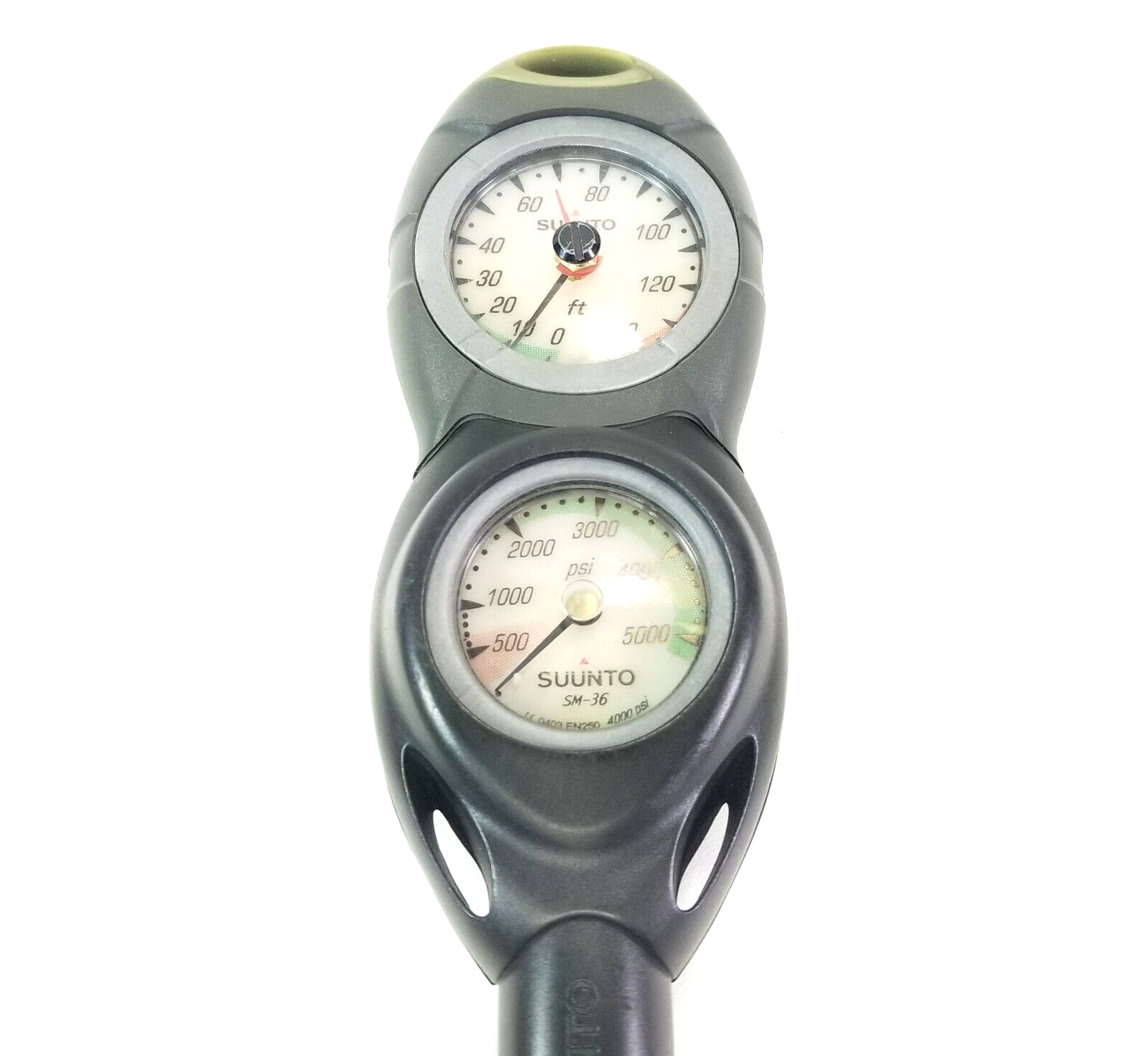 Suunto Scuba Dive 2 Gauge Console SM-16 150ft Depth Gauge SM-36 SPG 5000 PSI