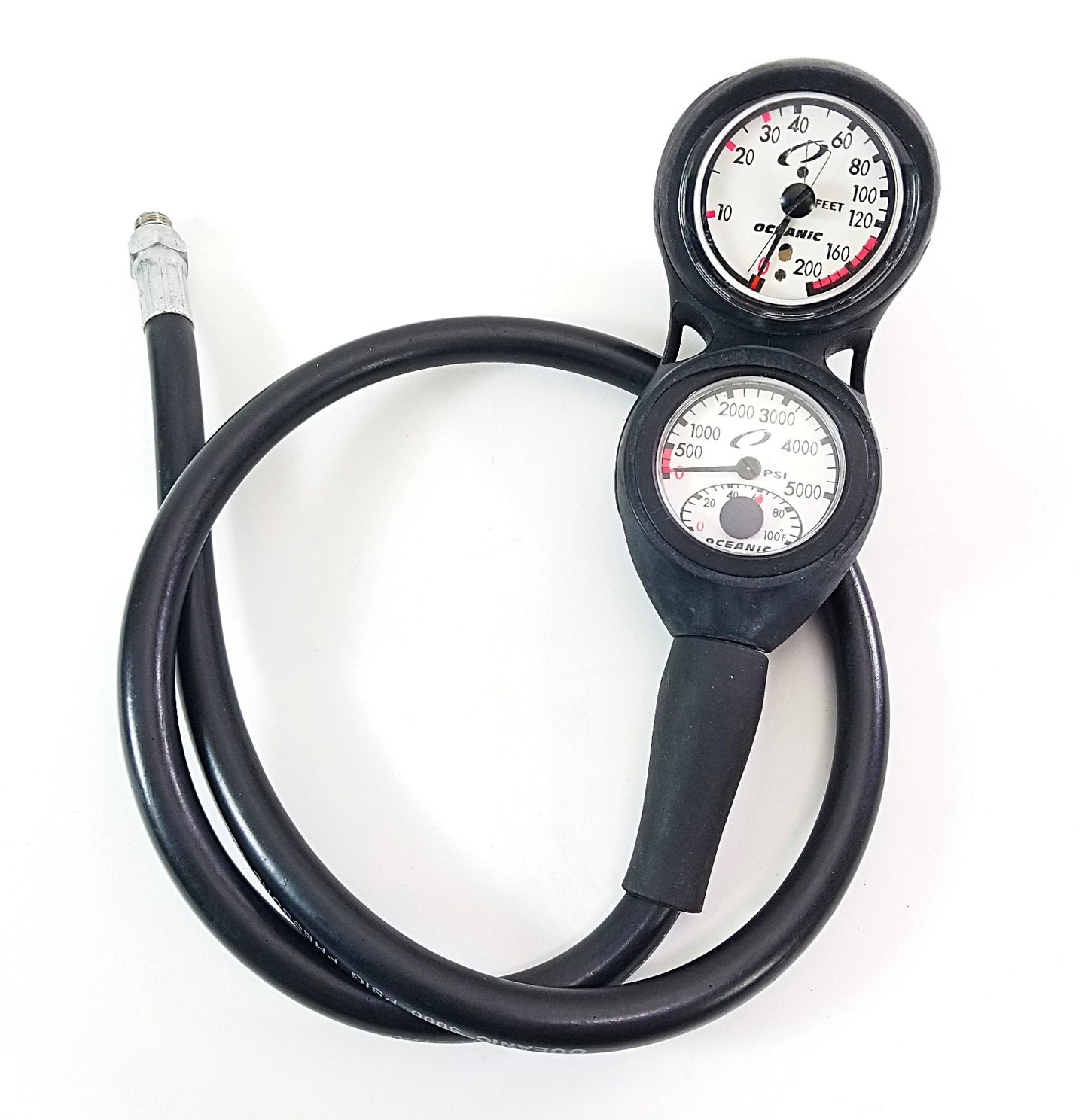 Oceanic Navigator Scuba Dive 3 Gauge Complete Console Pressure SPG Depth Compass2