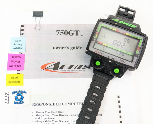 Aeris 750GT Wireless Hoseless Wrist Nitrox Scuba Dive Computer 750 GT Data Trans0