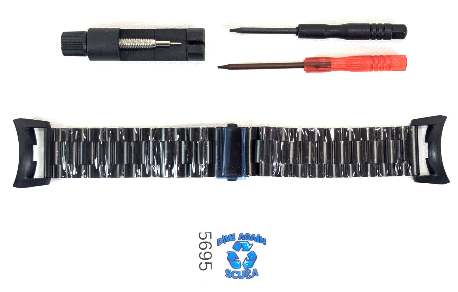 Stainless Steel Scuba Dive Computer Wrist Strap Watch Band for Suunto D6 D6M0