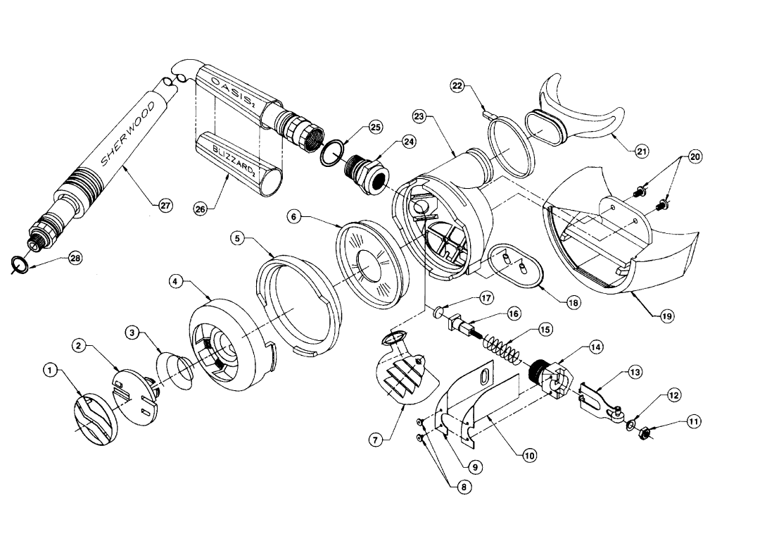 Sherwood Oasis 2 SRB3700 Assembly, Maintenance, Service Repair Manual Scuba Dive4
