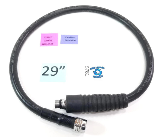Apeks 29" Regulator Hose with 1/2" Threads Scuba Dive Diving Low Pressure #57810