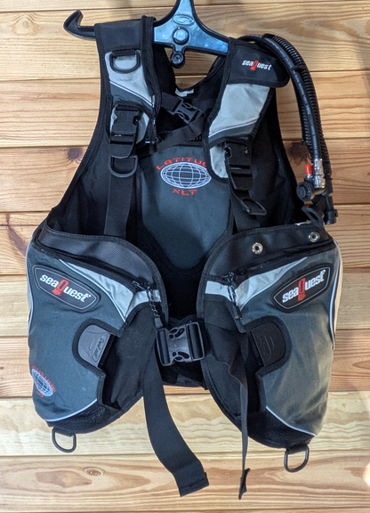 SeaQuest Latitude XLT Scuba Dive Weight Integrated BCD BC Size Large L AIR TIGHT0