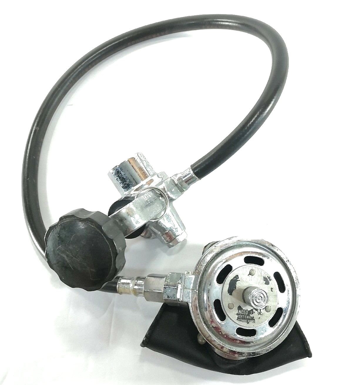 Vintage Water Lung Regulator Set Yoke 1st First Metal 2nd Stage Metal Scuba Dive1