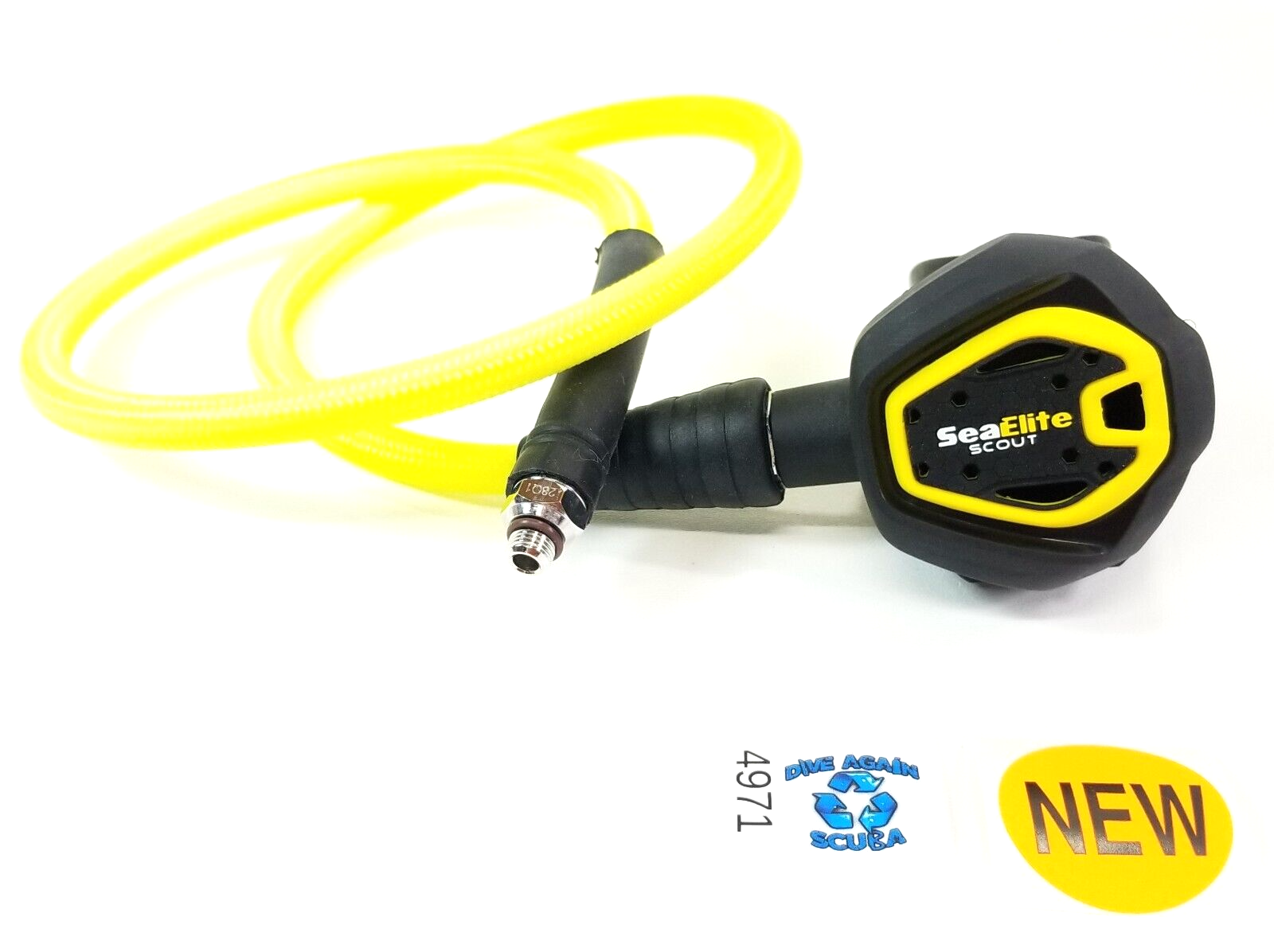 NEW Sea Elite Scout Compact Octo / Octopus 2nd Stage Regulator 40" Braided Hose4