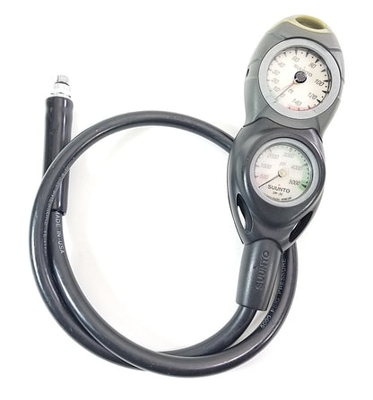 Suunto Scuba Dive 2 Gauge Console SM-16 150ft Depth Gauge SM-36 5000 PSI SPG1