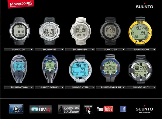 Suunto Data Disc Digital Manual Cobra HelO2 Vyper Air Vytec Zoop D4i D6i D9Tx DX0