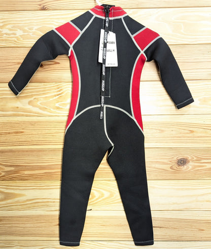 HiSea Full Red Kids Children's 2.5mm Wetsuit Scuba Dive Snorkel Size 4 Girl Boy11