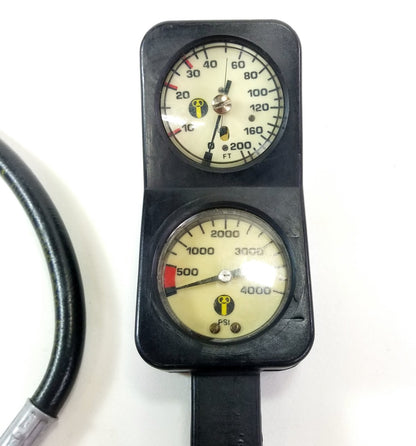 US Divers Pivot Scuba Navigator 2 or 3 Gauge Complete Console SPG, Depth2