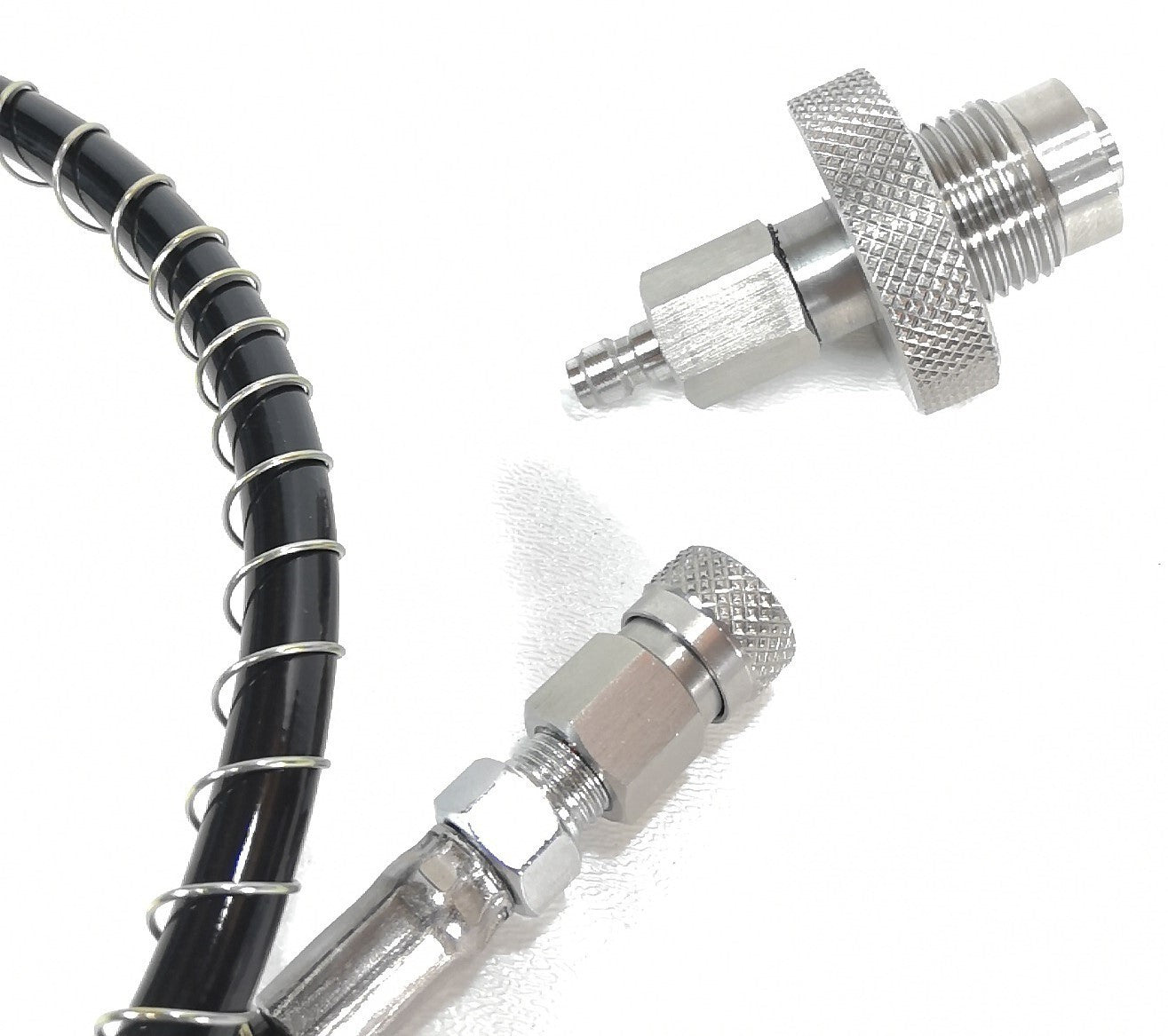 DIN Scuba Tank to Tank Air Equalizer, Transfer Hose Crossover Dive 3ft + SPG14