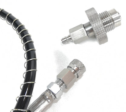 DIN Scuba Tank to Tank Air Equalizer, Transfer Hose Crossover Dive 3ft + SPG14
