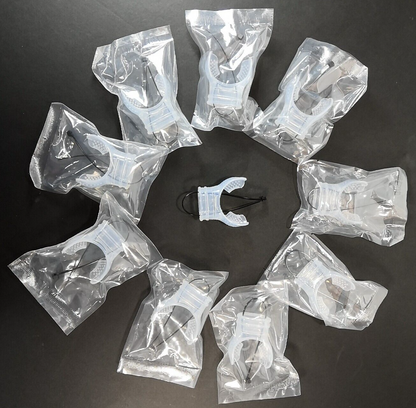 10x Clear Mouthpiece Lot Scuba Diving & Snorkel Bite 2nd Stage Regulator    USA0