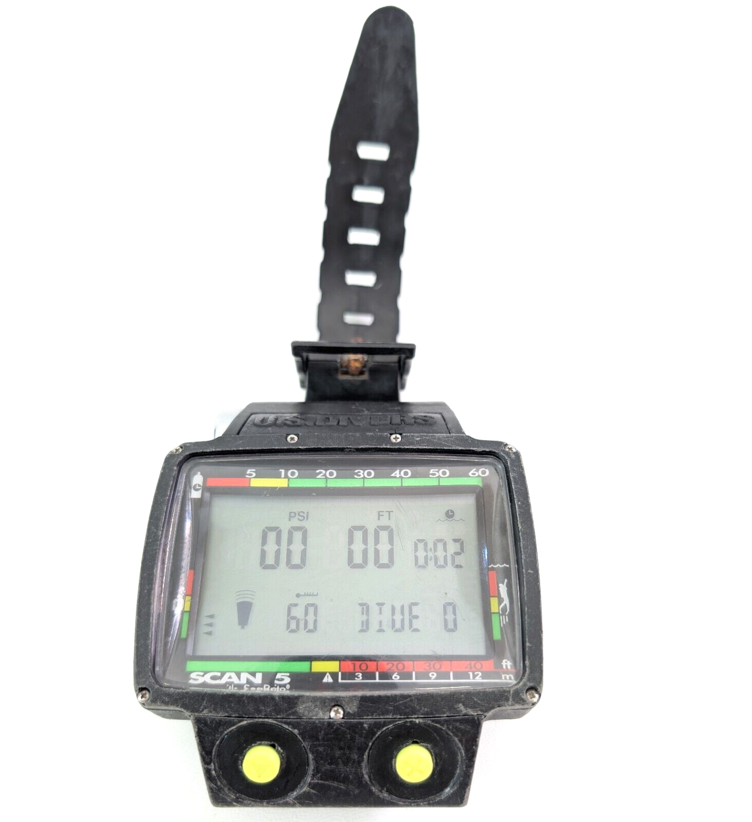 US Divers / Aqualung Scan 5 Wireless Wrist Scuba Dive Diving Computer with Case2