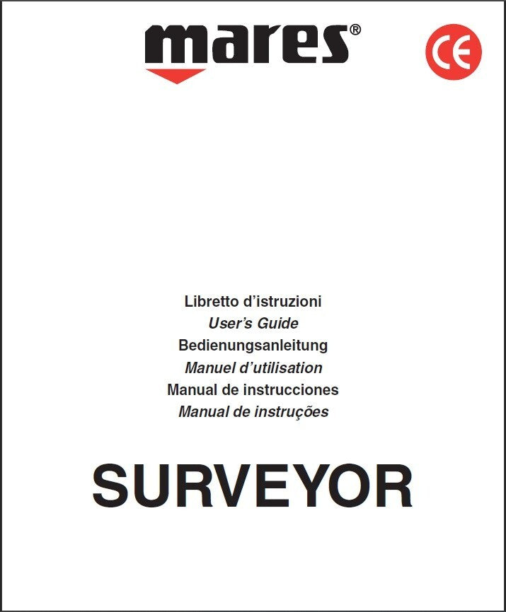 Mares Surveyor Scuba Dive Computer Instruction Manual Printed0