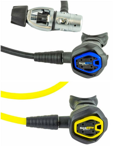 NEW Sea Elite Scout Complete Regulator Set Yoke 1st, 2nd Stage & Octo Compact0