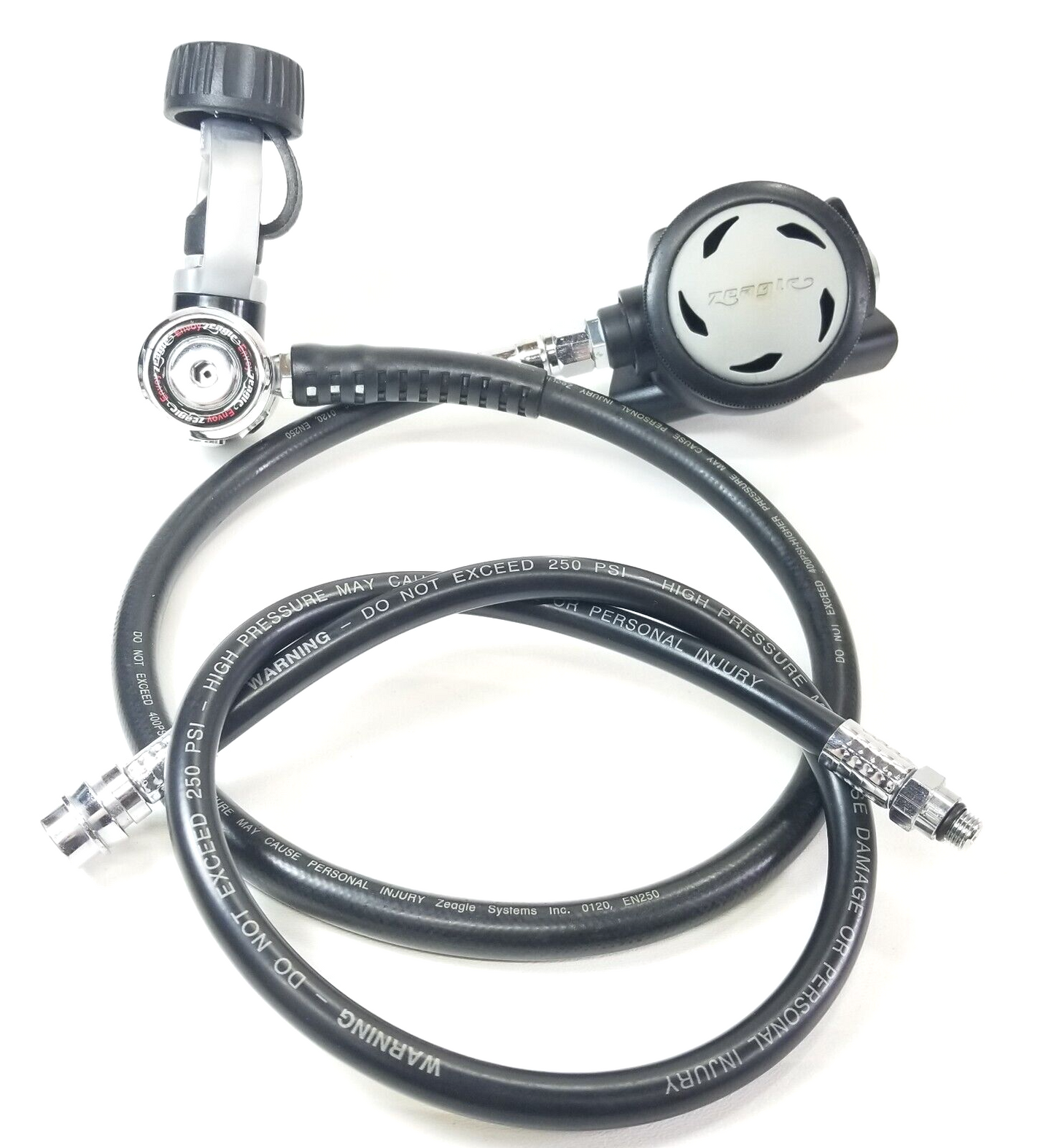 Zeagle Envoy Scuba Dive Adjustable Regulator Set Yoke 1st Stage, Envoy 2nd1