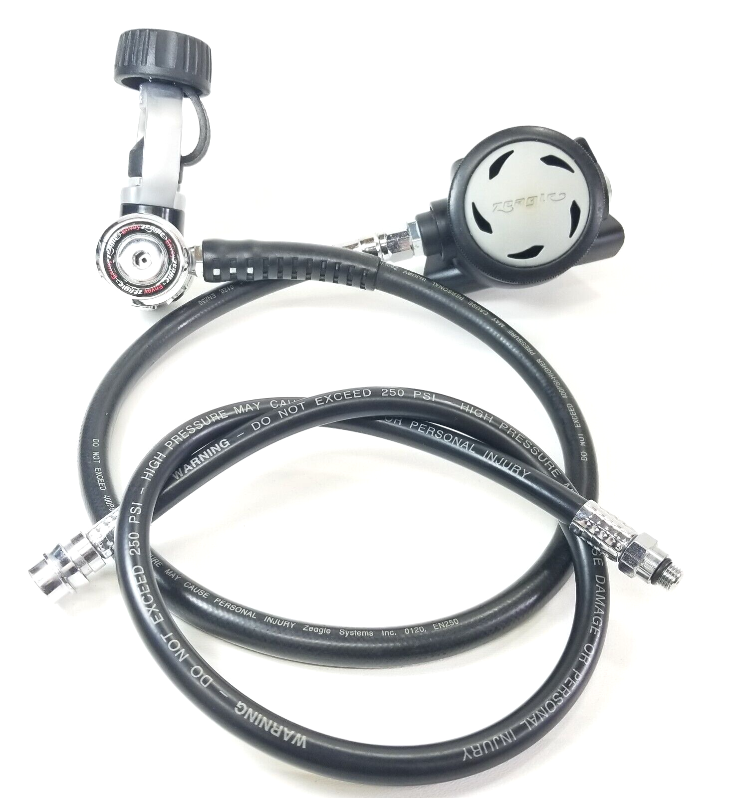 Zeagle Envoy Scuba Dive Adjustable Regulator Set Yoke 1st Stage, Envoy 2nd1