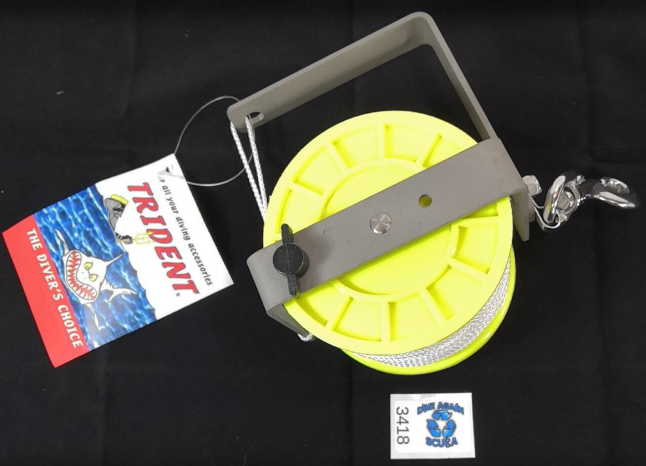 NEW 250ft Scuba Diving Wreck / Cave Reel LARGE Stainless Steel / Aluminum 250'2