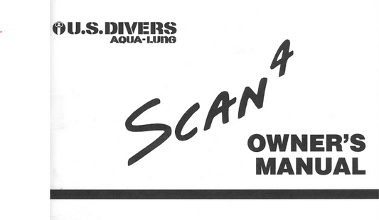 US Divers / Aqua Lung Scan 4 Scuba Dive Computer Owner's Printed Manual 76 Pages