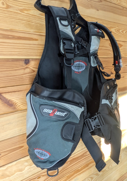SeaQuest Latitude XLT Scuba Dive Weight Integrated BCD BC Size Large L AIR TIGHT5