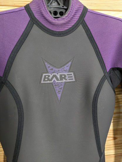 BARE Edge Purple / Gray Women's Full Wetsuit 10 T Scuba Dive Surf 4mm 3mm 2mm4
