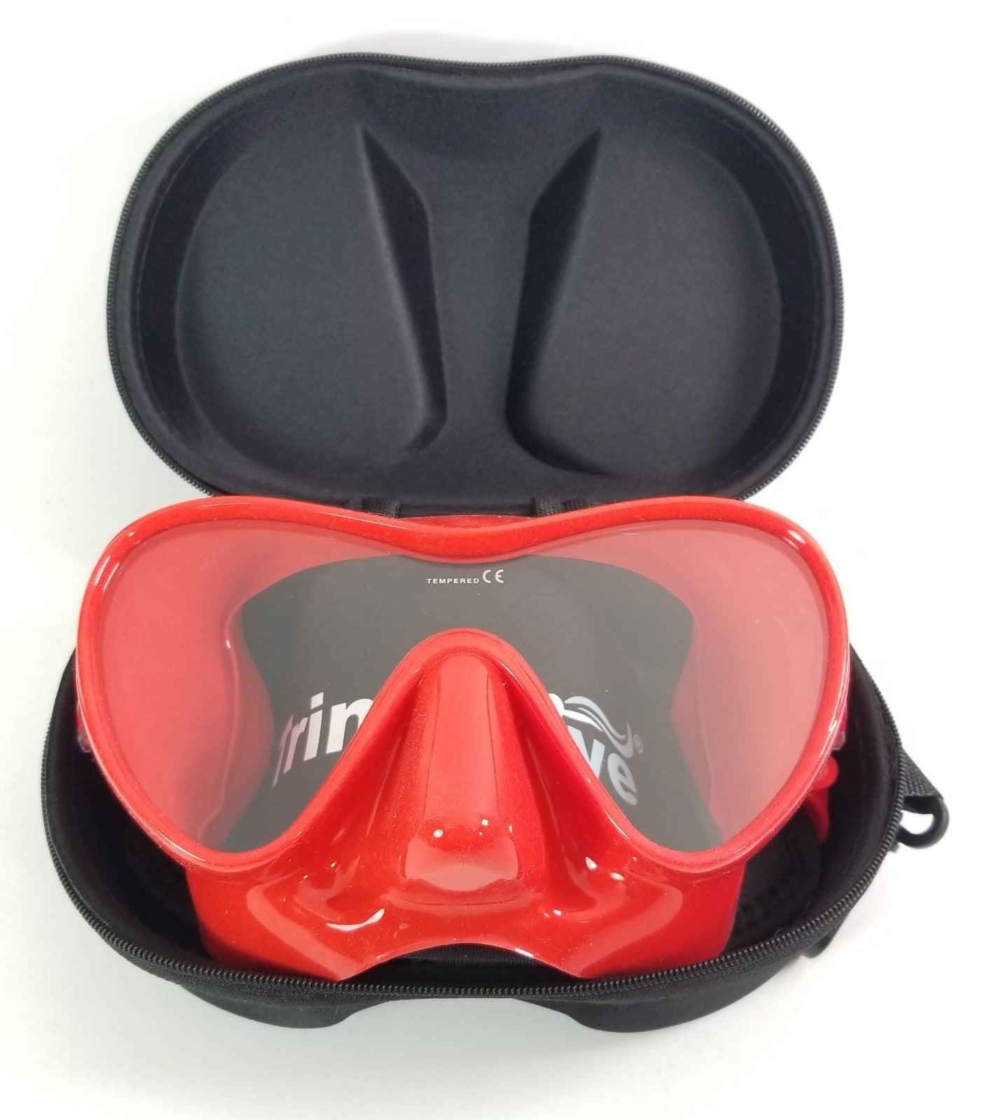 Padded Soft Scuba Dive Snorkel Mask Goggles Zipper Case Sorage Box Pouch + Clip2