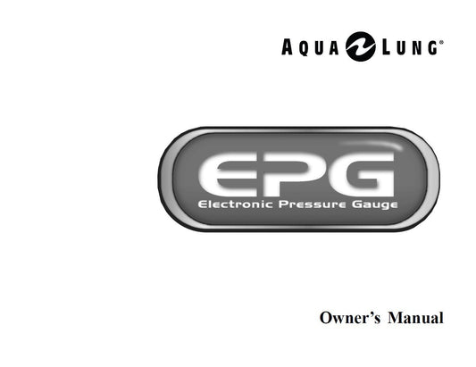 Aqua Lung EPG Digital Electronic Pressure Gauge Scuba Dive Printed Manual0