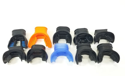 10x MouthPiece Lot Scuba Diving Snorkel 2nd Stage Regulator  USED Mouth Piece