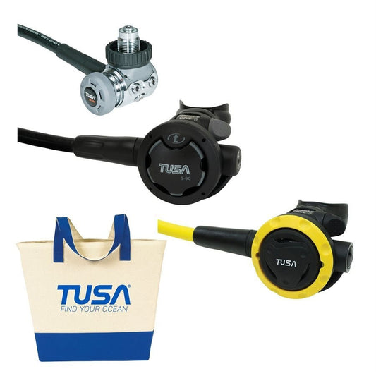 Tusa RS790 DIN Regulator Package Scuba Dive R700 1st Stage, S90 2nd, SS0001 Octo0