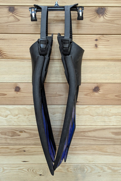 Atomic Aquatics Split Fin Blue Size XL Adjustable Straps Open Heel Scuba Dive10