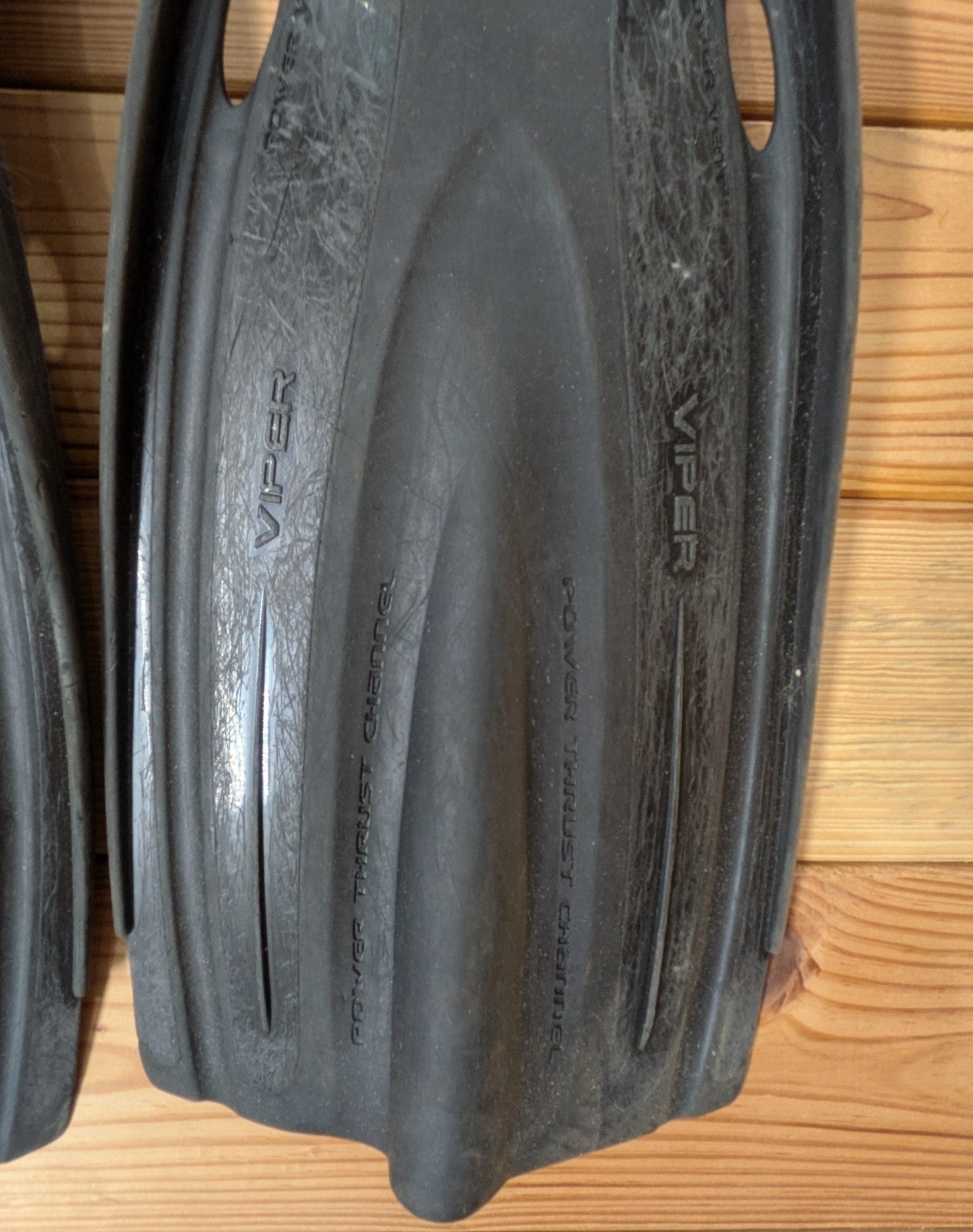 Oceanic Viper Open Heel Dive Snorkel Fins Flippers XL - XS Scuba Spring Straps4